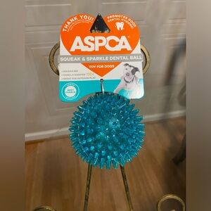 - Brand New ASPCA Squeak & Sparkle Dental Ball For Dog.